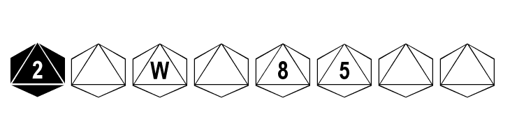 dPoly Octohedron  Free Fonts Download