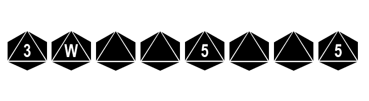 dPoly Octohedron  Free Fonts Download