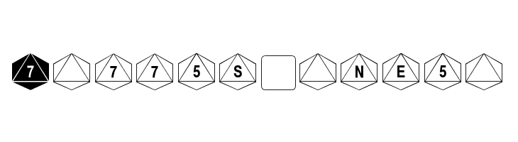 dPoly Octohedron  Free Fonts Download