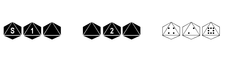 dPoly Octohedron  Free Fonts Download