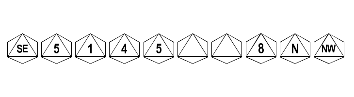 dPoly Octohedron  Free Fonts Download