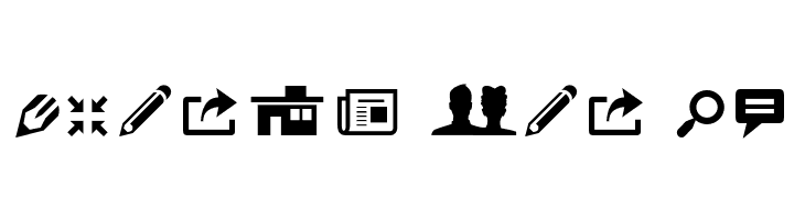 ModernPictograms  Free Fonts Download