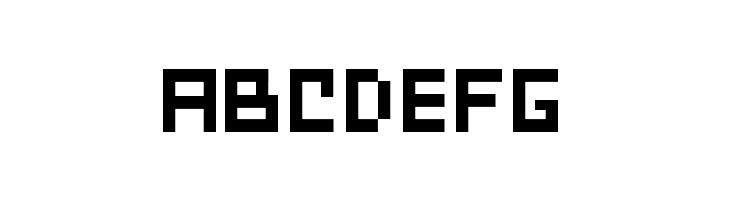 ABCDEFG SD Reverse Generation Font