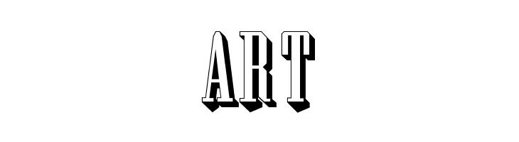 Wood Block One With Shadow Regular  Free Fonts Download