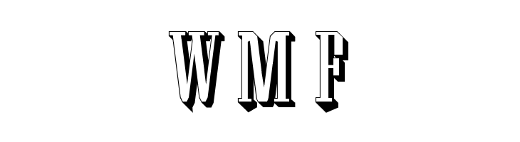 Wood Block One With Shadow Regular  Free Fonts Download