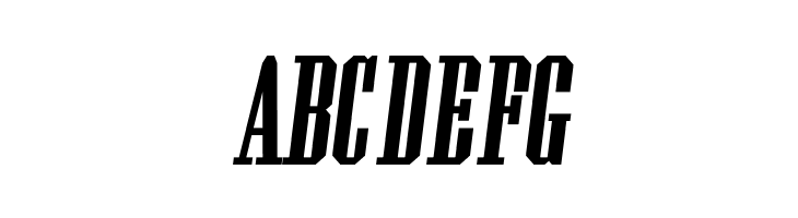 Wood Block One Italic  Free Fonts Download