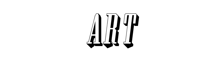 Wood Block One With Shadow Italic  Free Fonts Download
