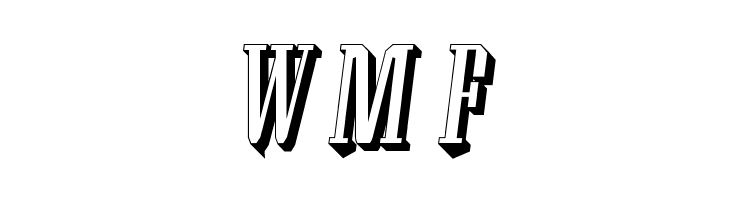 Wood Block One With Shadow Italic  Free Fonts Download