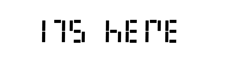 LED Digital 7  Free Fonts Download