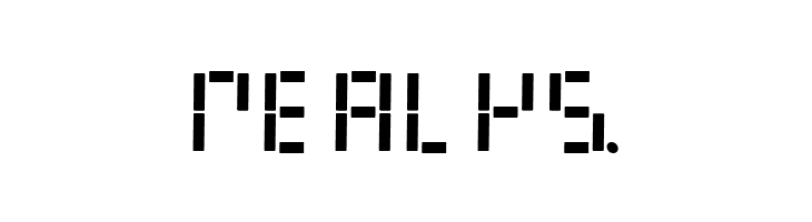 LED Digital 7  Free Fonts Download