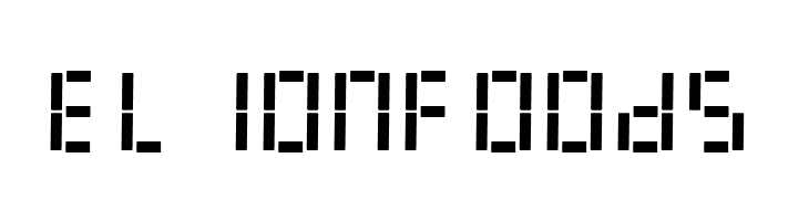 LED Digital 7  Free Fonts Download