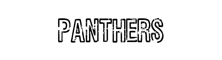 PANTHERS Rueckwarzsalto Font