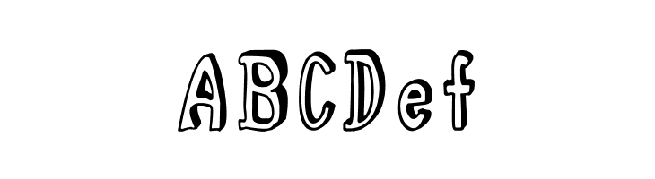 abc 3D  Free Fonts Download