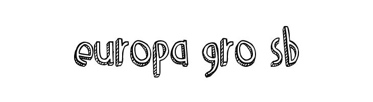 Denne Shuffle Euro Hollow  Free Fonts Download