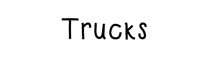 Trucks HomegirlFreshlySqueezed Font