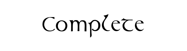 Complete Celtic [Plain]:001.001 Font