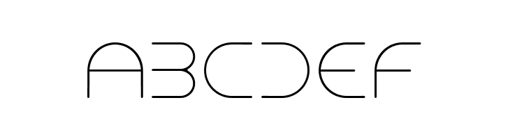 ABCDEF NEONCLUBMUSIC-Light Font