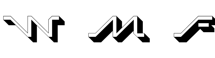 MEGA SLANT LINE 3D  Free Fonts Download