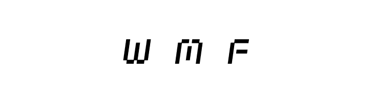 webpixelbitmap-MediumItalic  Free Fonts Download