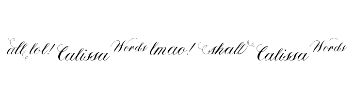 Calissa Words  Free Fonts Download