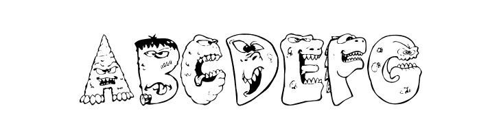Scary Monsters  Free Fonts Download