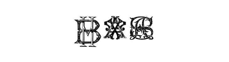 Intellecta Monograms Random Samples Nine  Free Fonts Download