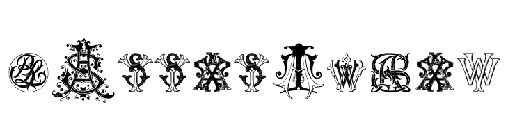 Intellecta Monograms Random Samples Nine  Free Fonts Download