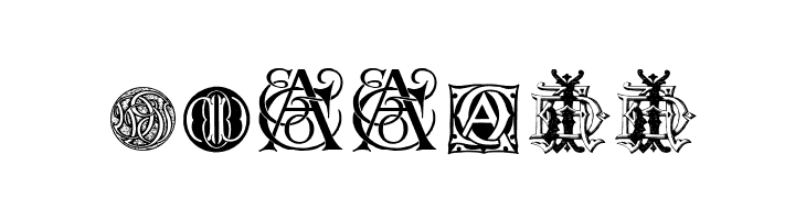 Intellecta Monograms Random Samples Nine  Free Fonts Download
