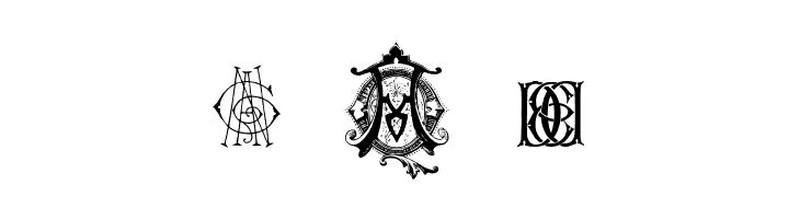 Intellecta Monograms Random Samples Nine  Free Fonts Download