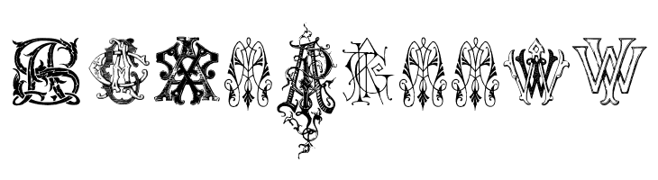 Intellecta Monograms Random Samples Nine  Free Fonts Download