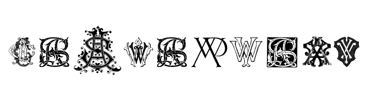 Intellecta Monograms Random Samples Nine  Free Fonts Download