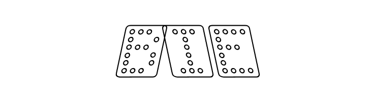 Domino bred kursiv omrids  Free Fonts Download