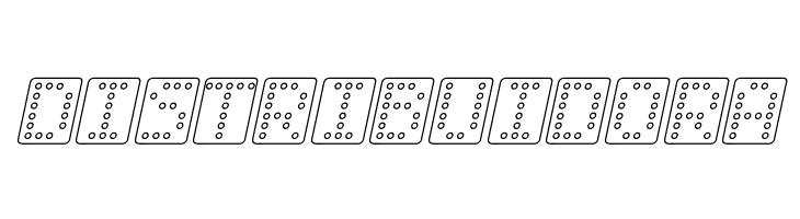 Domino bred kursiv omrids  Free Fonts Download