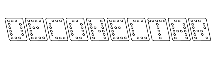 Domino bred kursiv omrids  Free Fonts Download