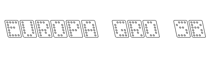 Domino bred kursiv omrids  Free Fonts Download