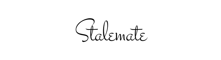 Stalemate Stalemate Font