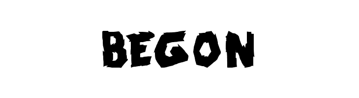 BEGON skrunch Bold Font