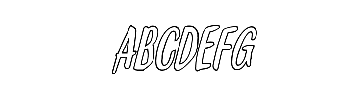 Kennebunkport Outline Italic  Free Fonts Download