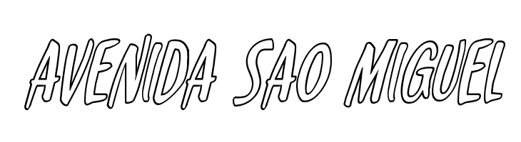 Kennebunkport Outline Italic  Free Fonts Download