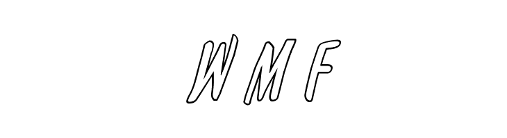 Kennebunkport Outline Italic  Free Fonts Download