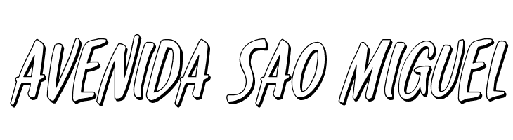 Kennebunkport 3D Italic  Free Fonts Download