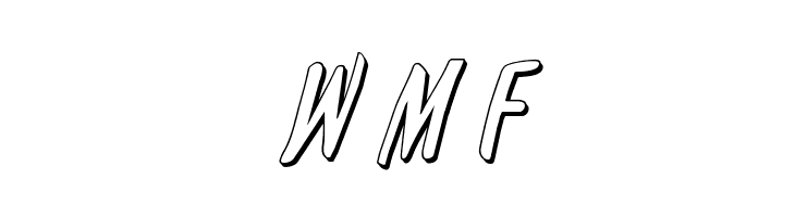 Kennebunkport 3D Italic  Free Fonts Download