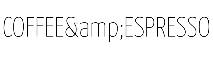 Yanone Kaffeesatz Extra Light  Free Fonts Download