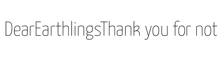 Yanone Kaffeesatz Extra Light  Free Fonts Download