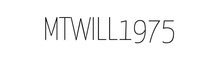 MTWILL1975 Yanone Kaffeesatz Extra Light Font
