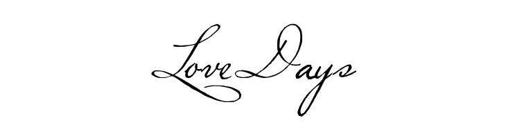 LoveDays Plaster of Paris Font