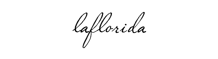 laflorida Plaster of Paris Font