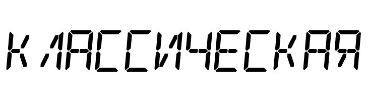 Digital Counter 7 Italic  Free Fonts Download