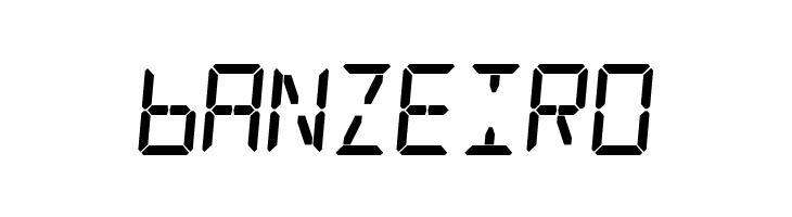 Digital Counter 7 Italic  Free Fonts Download