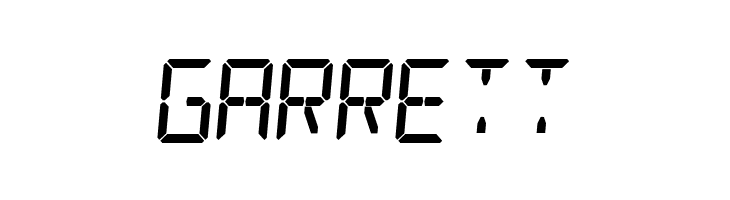 Digital Counter 7 Italic  Free Fonts Download